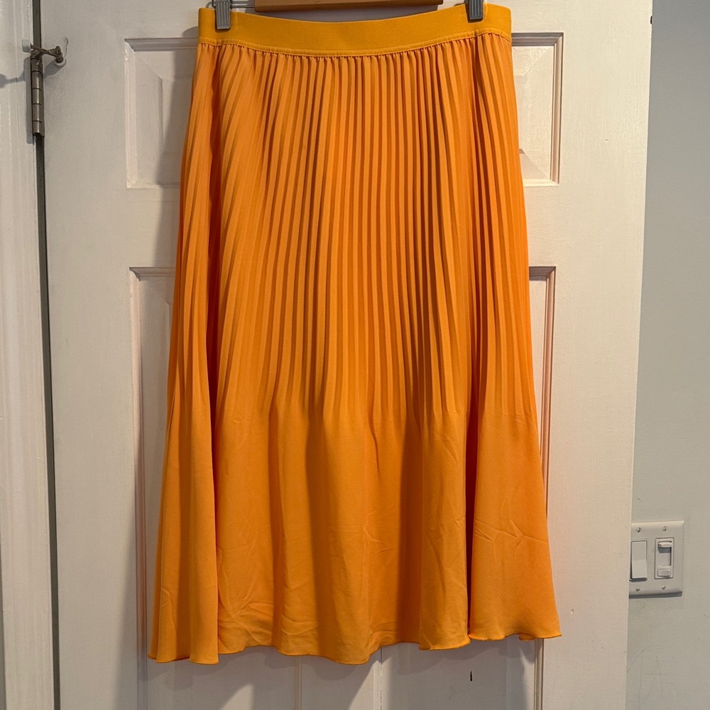 J. Crew Vibrant Yellow Midi Skirt